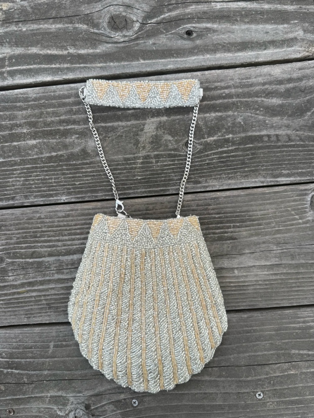 Fully beaded Zara bag. Wristlet and crossbody